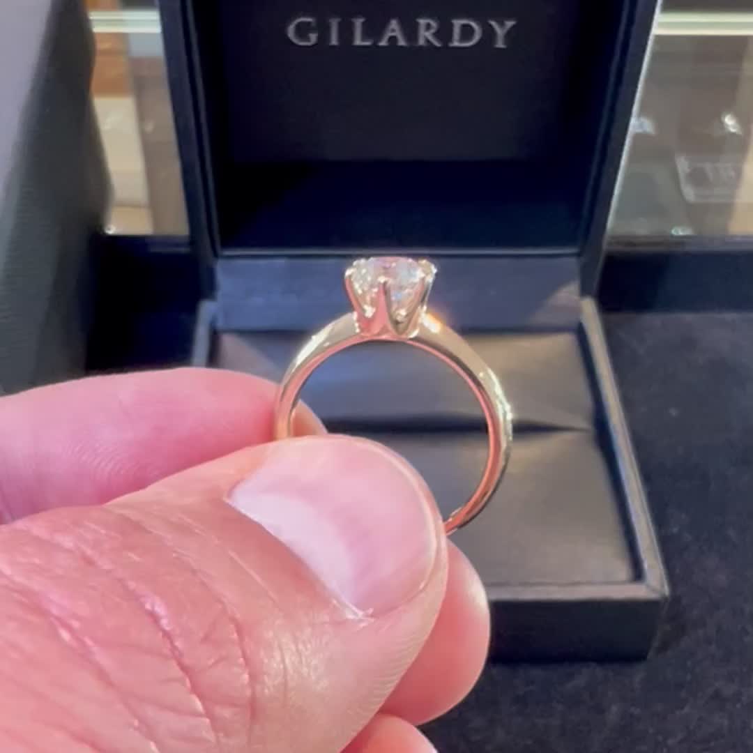 GILARDY Verlobungsringe München Weissgold Platin Diamatring Brillant lupenrein 6er Krappenfassung Kronenfassung